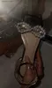 Сандалии, модные тапочки, летние женские сандалии в стиле жемчуг, бабочка, красные туфли на плоской подошвеH2435