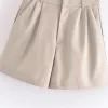 Shorts UNIZERA2023 New Women's High Waist Linen Blend Casual Straight Short