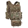 Hunting Jackets OTB 119 Tactical Plate Carrier Quick Release Cummerbund With Triple 5.56 Mag Pouch Vest Rear Overt Bag