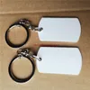 sublimation aluminum keychains transfer printing blank diy custom consumables keyring two sides printed 20pieces lot 220411249m
