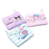 2024 Fashion Kawaii Pink Purple Kuromi Melody Coin Purse Big Capacity Coin Dragkedja Bag Tillbehör 3 Stilar