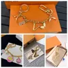 Key Rings Luxury designers keychains Letters with diamonds keychain top Car Key Chain Women Buckle jewelry Keyring Bags Pendant Exquisite GiftL240305