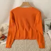 Bluzki damskie Chic Blouse Women 2024 Knitted Blusas Solid Kolor Single Bered Veck Casual For Woman Korean Fashion Dropship