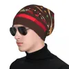 Bérets de Noël motif à rayures élégant tricot extensible bonnet bonnet multifonction chapeau de crâne pour hommes femmes