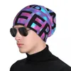 Boinas Mantenga la calma y anime con estilo Gorro holgado de punto elástico Gorro de calavera multifunción para hombres y mujeres