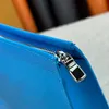 Mody dopasowywanie kolorów niebieski litera drukowania worka do mycia Projektanci torby sprzęgła torba na torba portfel Mężczyźni i kobiety luksusowe torebki Poche Toalete Męska torba z umyciem torebki