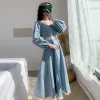 Vestidos para mulheres 2023 midi formatura mulher vestido de manga longa rendas roupas primavera novas características de y2k oferta quente frete grátis x