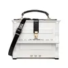 Vintage Acrylic Piano Box Top Handle Bags Women Tote Bag Shoulder Crossbody Handbag Purse Party Clutch 240223