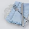 Servet 1Pc Roomkaasdoek Katoen Gaas Stof Versierd Papieren Servetten Boheemse Sty Voor Chique Bruiloft Diner Decoratie