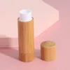 Opslagflessen 1PC Bamboe Lege Lipstick Tubes Hervulbare DIY Lip Tube Containers Cosmetische Gloss Deodorant Case Holder