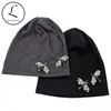 GZhilovingL 2020 New Spring Women Bug Appliques Slouch Beanies Hats Thin Soft Cotton Skullies Hat And Caps Ladies Winter hats1325s