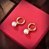 Woman Charm Earrings V Earing Designer Valentinolies Stud Pearl Orecchini Fashion Luxury Gold Silver Vlogo Jewelry Hoop Women Ohrringe 1451