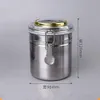 Pipe tobacco Dry Herb Storage Tank Stainless steel sealed tank with Hygrometer Moisturizing Tablets Moisture-proof and moisturizing.