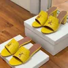 Zomer elegante charmes dia's verfraaid suède pantoffels luxe sandalen schoenen echt leer open teen casual hoge hakken voor dames luxe ontwerpers schoenen