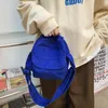 Moda piccola borsa a tracolla in tela per donna Mini borsa a tracolla per telefono Ragazza studentessa in tessuto di cotone Mini borse femminili con patta 240305