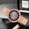 Orologio da donna con strass in acciaio inossidabile Bracciale in argento Quarzo Vita Impermeabile Lady Business Orologi analogici Quadrante blu rosa 533 Wris244P