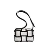 Sac à carreaux carré bandoulière blanc 2024 toile sac à main tissé petite pochette de créateur mode épaule noir et pour femmes sacs à main dames sacs à main de luxe designers