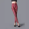 Leggings 2022 Summer Snake Pattern Leggings Printed Anklelength Pants Milk Silk Stretch Casual Legging Women Summer Trousers L002