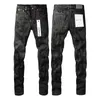 Diseñador para hombre Ksubi Jeans morados para mujer Jeans negros de marca púrpura Agujero de verano Bordado de alta calidad Jeans morados Pantalones deportivos de motocicleta