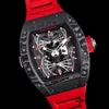 Montre de marque Grestest montres-bracelets RM montre-bracelet Rm022 (ntpt rouge) montre chronographe mécanique automatique