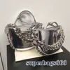 Stella McCartney Falabella Mini Tote Woman Metallic Women Torebka Worka Leisure Wysokiej jakości skórzane torby na ramię