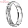 Bagues de cluster Trendyband Tungsten Carbide Wedding Band Engagement Bijoux de couple 4mm 5mm 6mm 7mm 8mm 10mm Je t'aime Bague gravée