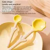 Dinnerware Sets Children Long Handle Ceramic Flower Spoon Tulip Shaped Coffee Mini Cute Milk Ice Cream Dessert Kitchen Tableware