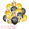 Ny 30 40 50 år gammal Happy Party Decor Jubileum Vuxen 30th 40th 50th Birthday Latex Balloons Gold