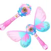 Électrique Magic Wing Wand Automatique Savon Bulle Soufflant Pistolet Souffleur Machine Musique Légère Drôle En Plein Air Filles Jouets Pour Enfants Cadeaux 240301