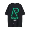 Retro High Street T-Shirt Designer Men T Shirts Summer Short Sleeved Round Mount Letter Printed Cotton Top Top Toe