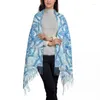 Lotus Mandala Scarf 여성을위한 생명의 민족 의류 세련된 겨울 가을 목도리 랩 랩 영적 명상 술통