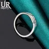 Band Rings 925 Sterling Silve 7-10# Fashion AAA Zircon Ring for Woman Men Party Gifts Engagement Wedding Anniversary Jewelry L240305