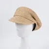 Ny kvinnlig retro veckad design Newsboy Hat Ladies Sunscreen åttkantiga hattar Elegant Tea Party Caps Women Baker Boy Hat 6 Färger Y2248M