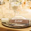 Keychains 10Pcs Clear Acrylic Wedding Place Cards Half Circle Sign Table Numbers Wish Party Birthday Restaurant