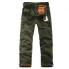 Pants Winter Fleece Overalls Men's Plush Pants Thick Warm Cotton Casual Pants Work Wear Cargo Fleece Pants Military Tactical Trousers