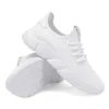 Sapatos de trabalho com caixa de sapatos respirável confortável superfície de malha resistente ao desgaste sola macia sapatos casuais brancos tênis sapatos de grife
