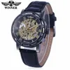 Winner Manual Hollow Mechanical Watch Foreign Trade Cross-Border Mens Watch One Piece Drop Wristwatches272O