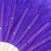 1 piece of 150cm long dance fan is hot selling Ms. Belly Gradient Color Dancer Practice Long Imitation Dance Prop Silk Fan 240305