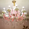 Kroonluchters Europese stijl Eetkamer Modern licht Luxe leven Kristallen kroonluchter Creatieve slaapkamerstudie LED-kaarslamp