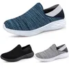 Erkekler Kadın Loafers Koşu Ayakkabıları Yumuşak Konfor Siyah Bey Bej Gri Kırmızı Mor Yeşil Mavi Mens Trainers Slip-On Spor Sabahları Gai Boyutu 39-44 Color16