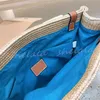 حقائب الكتف من القش مصممة مصممة القماش Canvas Crossbody Bag Bag Fashion Travel Beach Totes Print Letters 2024