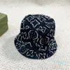 Chapeaux de godet de créateurs pour hommes pour femmes plus jeunes, casquettes de baseball noires, mode, lettres vertes complètes, fleurs, chapeau ajusté de pêcheur, chapeau de soleil Vintage tendance