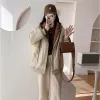 Parkas 2023 novas roupas de inverno das mulheres acolchoado casaco quente parka algodão acolchoado jaqueta feminina moda coreana casacos com capuz retalhos roupas