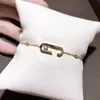 女性用デザイナーブレスレットアンクレットダイヤモンドゴールドメッキ18K 925シルバーT0p品質公式複製クラシックスタイルギフト