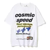 Cosmic Speed Brief Schaum Kurzarm Sommer T-shirt für Männer und Frauen Streetwear Y2k Baumwolle Baggy T-shirts Ropa Hombre Tees 240305