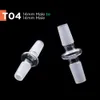 물 담뱃대 유리 어댑터 드롭 다운 워터 파이프 어댑터 수컷 10mm 14mm 18mm