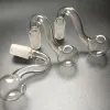 2024 Pyrex glass oil burner pipe hookah 10mm 14mm 18mm male female joint unique thick glass smoking pipes