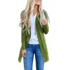 Cardigans Autumn and Winter mycket vackra nitade Cardigan Women's Clothing, Casual Fashion High Street Jacket Medium Lång kappa i en vari