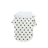 Dog Apparel T-shirt Summer Dots Shirt Coat Poodle Pomeranian Chihuahua Yorkshire Bichon Maltese Puppy Clothes Small Clothing