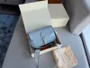 24SS Designer di lusso da donna Nuova borsa baguette blu ghiaccio Borsa da donna Borsa a tracolla Borse sotto le ascelle Borsa a tracolla Tinta unita Borse per il trucco Portafoglio